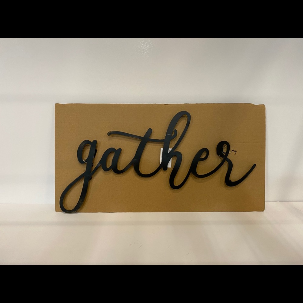 Distressed Gather Sign - Picture 2 of 4